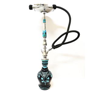 Real Amber Turquise Silver Brass Hand Painterd Arabian Vase