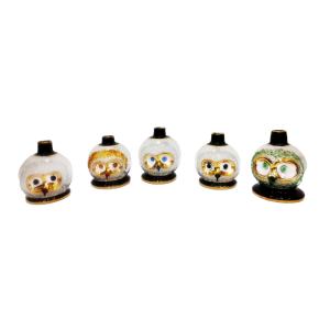 Bambino Glass Owl Black Varities - GLS005