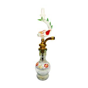 Exclusive Brass & Glass Fish Hookah - GLS095