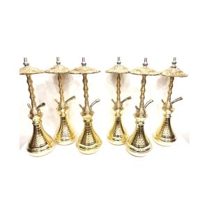 Fluted 1.5 Level & Umberella Solid Brass Tray & Brass Fluted Vase - SBR165